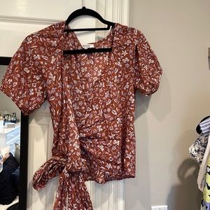 Madewell wrap top